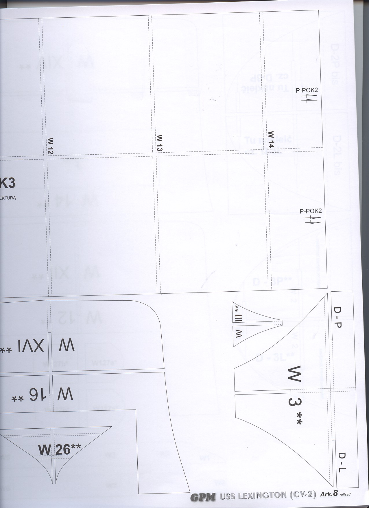 美国航母Essex艾塞克斯船模平面图纸